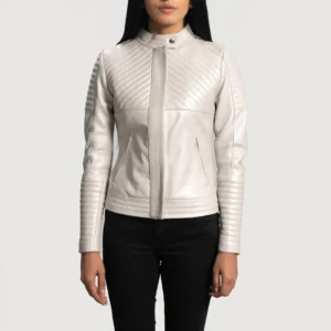 Ice Maiden Silver Biker Jacket
